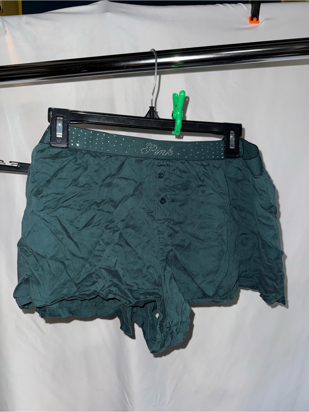 PINK Victoria's Secret Green Lounge Pajama Shorts